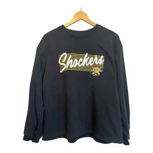 Shockers WVU College Sweatshirt Fleece Pullover Champion XL Mascot Black Bee